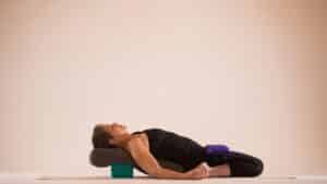Supported Hero Pose (Virasana) in Restorative Yoga